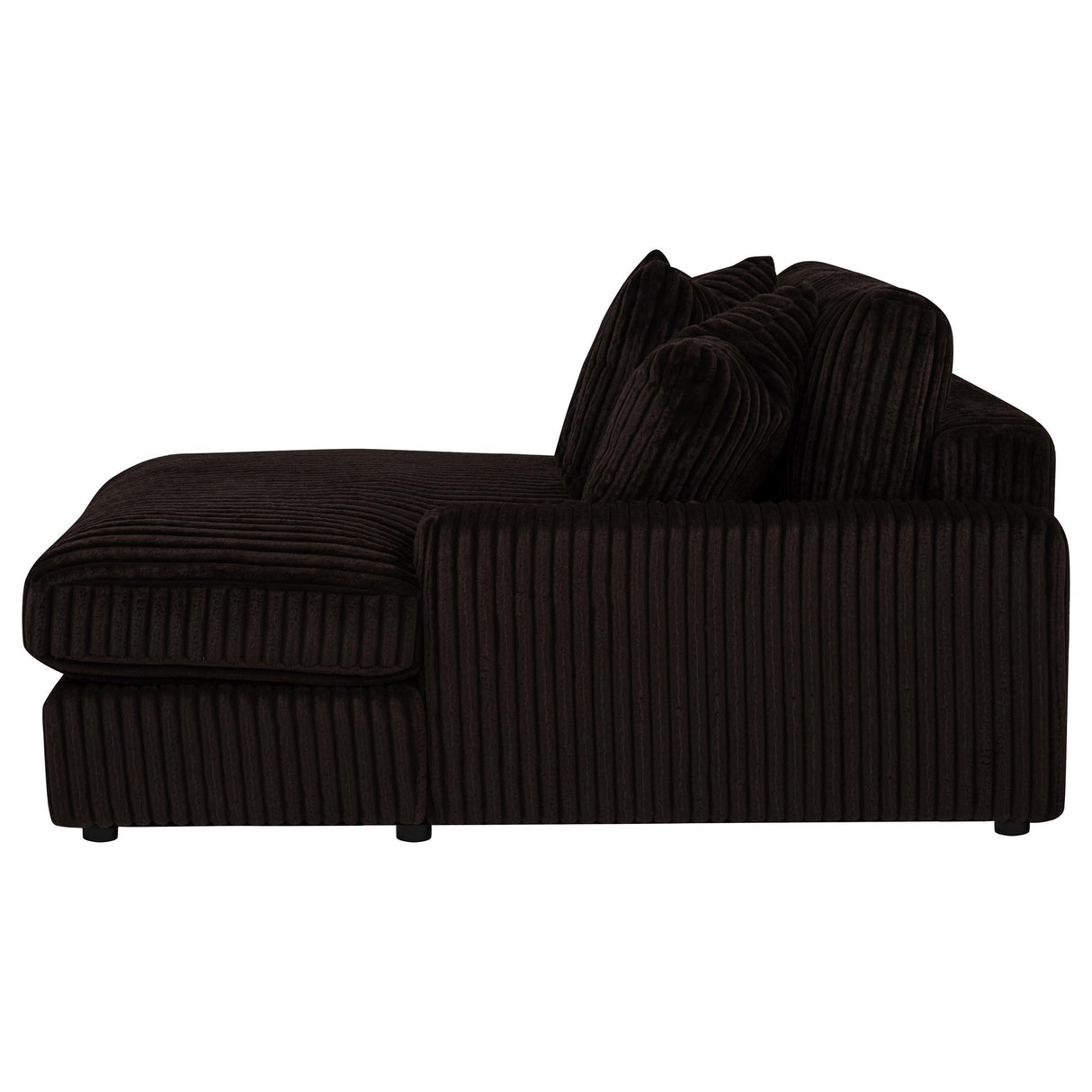 Blaine Chocolate Brown Upholstered Reversible Chaise Sectional Sofa from Coaster - Luna Furniture