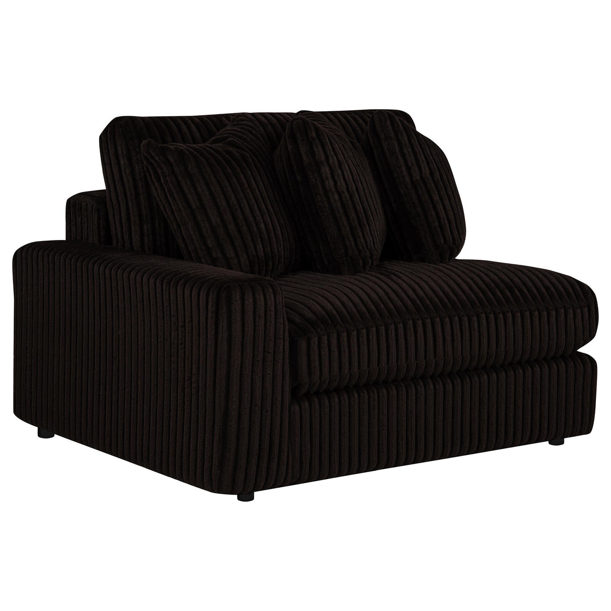 Blaine Chocolate Brown Upholstered Reversible Chaise Sectional Sofa from Coaster - Luna Furniture