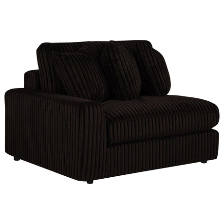 Blaine Chocolate Brown Upholstered Reversible Chaise Sectional Sofa from Coaster - Luna Furniture