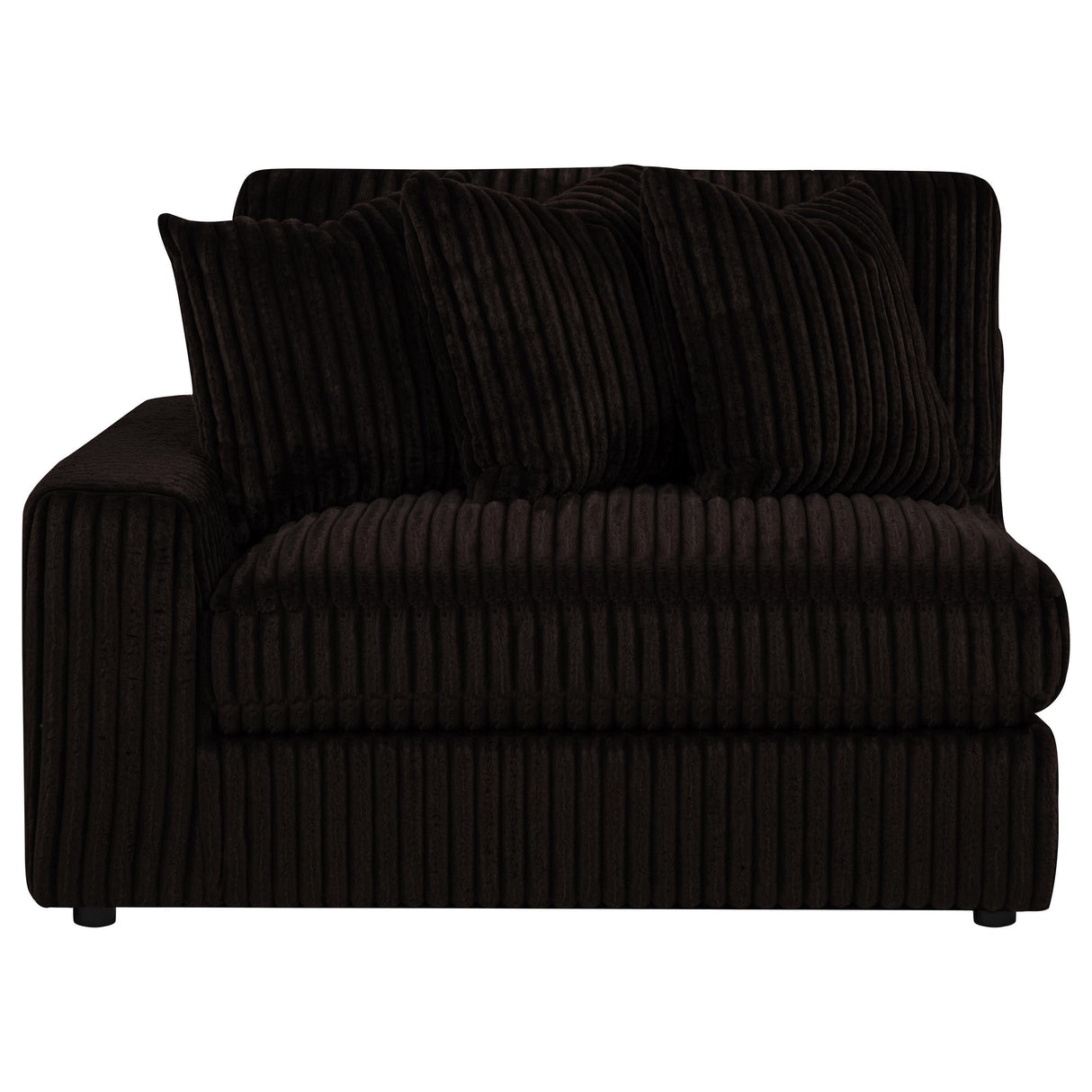 Blaine Chocolate Brown Upholstered Reversible Chaise Sectional Sofa from Coaster - Luna Furniture
