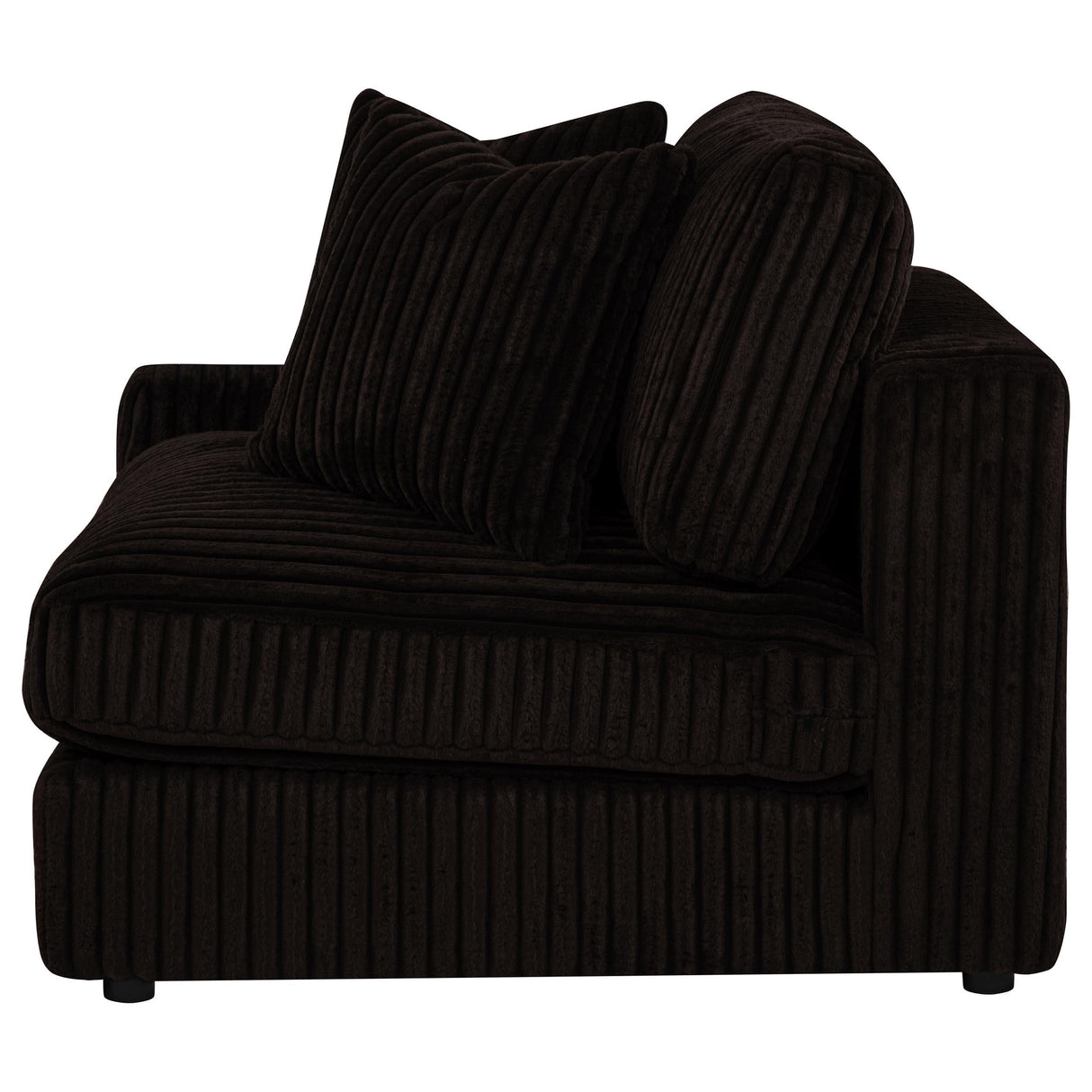 Blaine Chocolate Brown Upholstered Reversible Chaise Sectional Sofa from Coaster - Luna Furniture