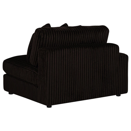 Blaine Chocolate Brown Upholstered Reversible Chaise Sectional Sofa from Coaster - Luna Furniture