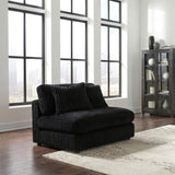 Blaine Black Upholstered Armless Chair from Coaster - Luna Furniture