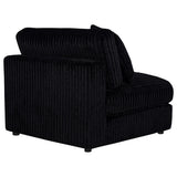 Blaine Black Upholstered Armless Chair from Coaster - Luna Furniture