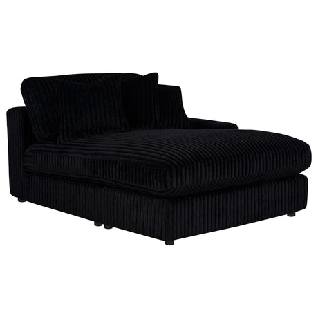 Blaine Black Upholstered Reversible Chaise Sectional Sofa from Coaster - Luna Furniture