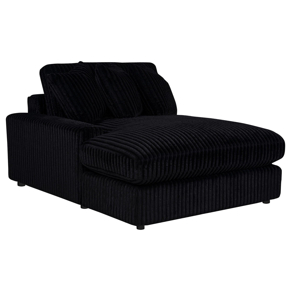 Blaine Black Upholstered Reversible Chaise Sectional Sofa from Coaster - Luna Furniture