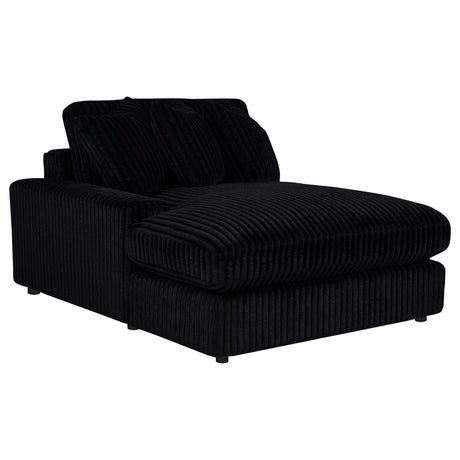 Blaine Black Upholstered Reversible Chaise Sectional Sofa from Coaster - Luna Furniture