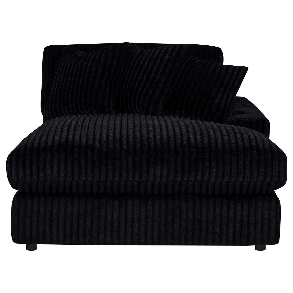 Blaine Black Upholstered Reversible Chaise Sectional Sofa from Coaster - Luna Furniture