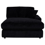 Blaine Black Upholstered Reversible Chaise Sectional Sofa from Coaster - Luna Furniture