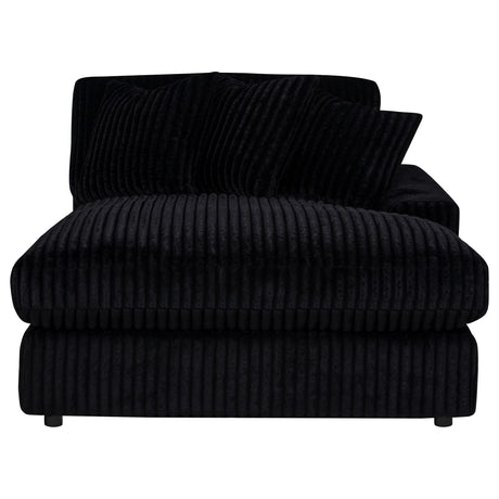 Blaine Black Upholstered Reversible Chaise Sectional Sofa from Coaster - Luna Furniture