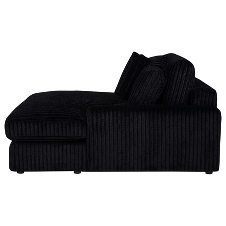 Blaine Black Upholstered Reversible Chaise Sectional Sofa from Coaster - Luna Furniture