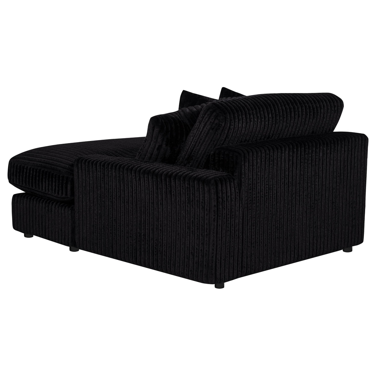 Blaine Black Upholstered Reversible Chaise Sectional Sofa from Coaster - Luna Furniture