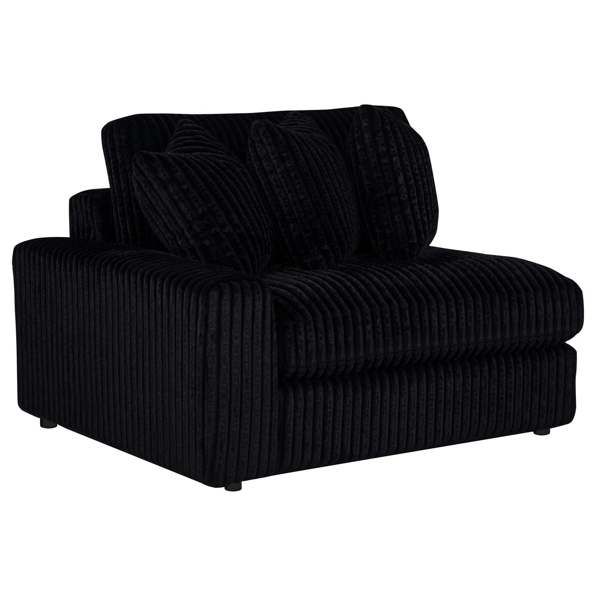 Blaine Black Upholstered Reversible Chaise Sectional Sofa from Coaster - Luna Furniture