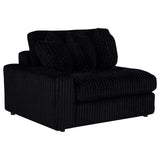 Blaine Black Upholstered Reversible Chaise Sectional Sofa from Coaster - Luna Furniture