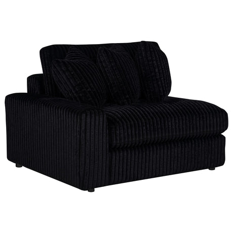Blaine Black Upholstered Reversible Chaise Sectional Sofa from Coaster - Luna Furniture