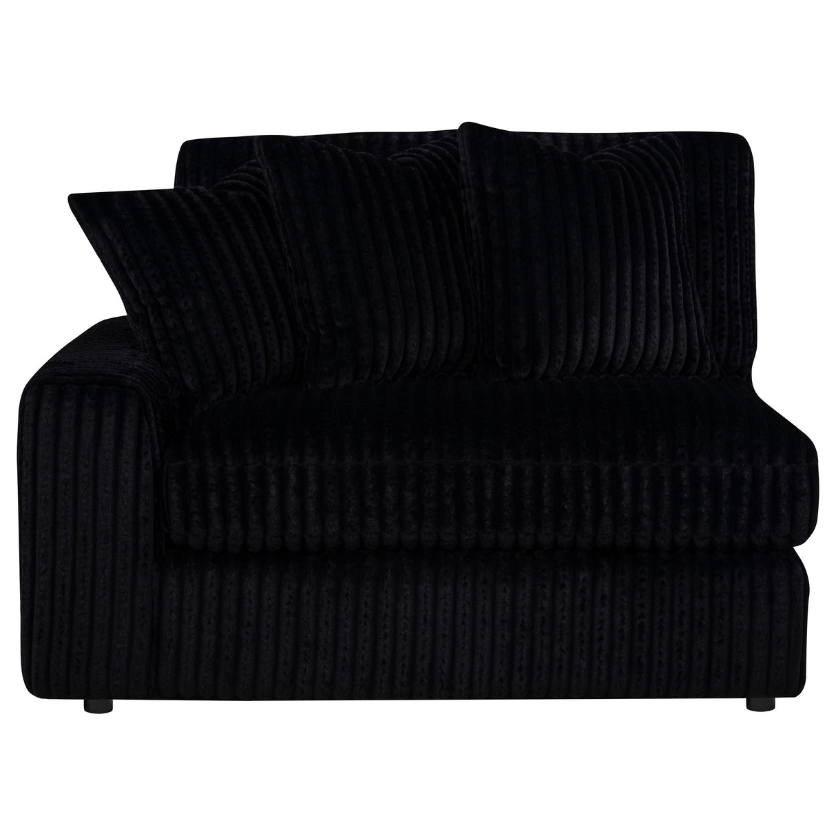 Blaine Black Upholstered Reversible Chaise Sectional Sofa from Coaster - Luna Furniture