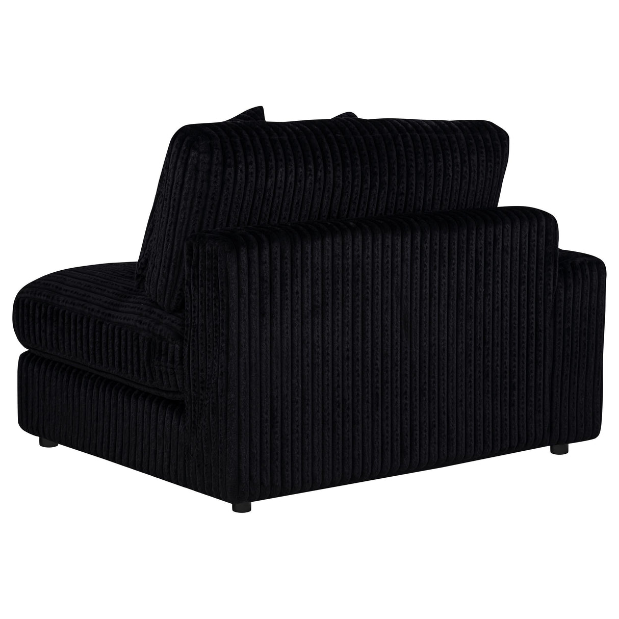 Blaine Black Upholstered Reversible Chaise Sectional Sofa from Coaster - Luna Furniture