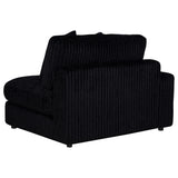 Blaine Black Upholstered Reversible Chaise Sectional Sofa from Coaster - Luna Furniture