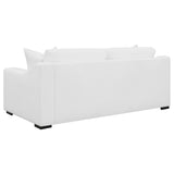 Ashlyn White Upholstered 3-Piece Sloped Arms Living Room Set from Coaster - Luna Furniture