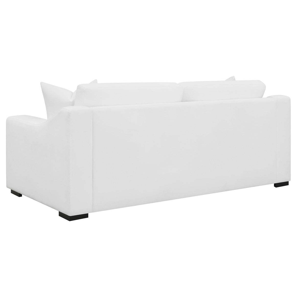 Ashlyn White Upholstered Sloped Arms Sofa from Coaster - Luna Furniture