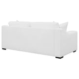 Ashlyn White Upholstered Sloped Arms Sofa from Coaster - Luna Furniture