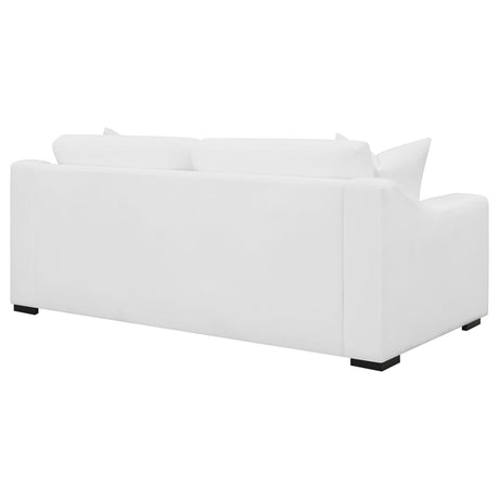 Ashlyn White Upholstered Sloped Arms Sofa from Coaster - Luna Furniture