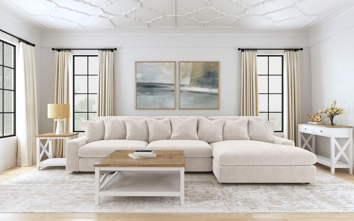 Blaine Sand Upholstered Reversible Sectional Sofa from Coaster - Luna Furniture
