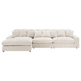Blaine Sand Upholstered Reversible Sectional Sofa from Coaster - Luna Furniture