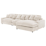 Blaine Sand Upholstered Reversible Sectional Sofa from Coaster - Luna Furniture