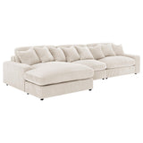 Blaine Sand Upholstered Reversible Sectional Sofa from Coaster - Luna Furniture