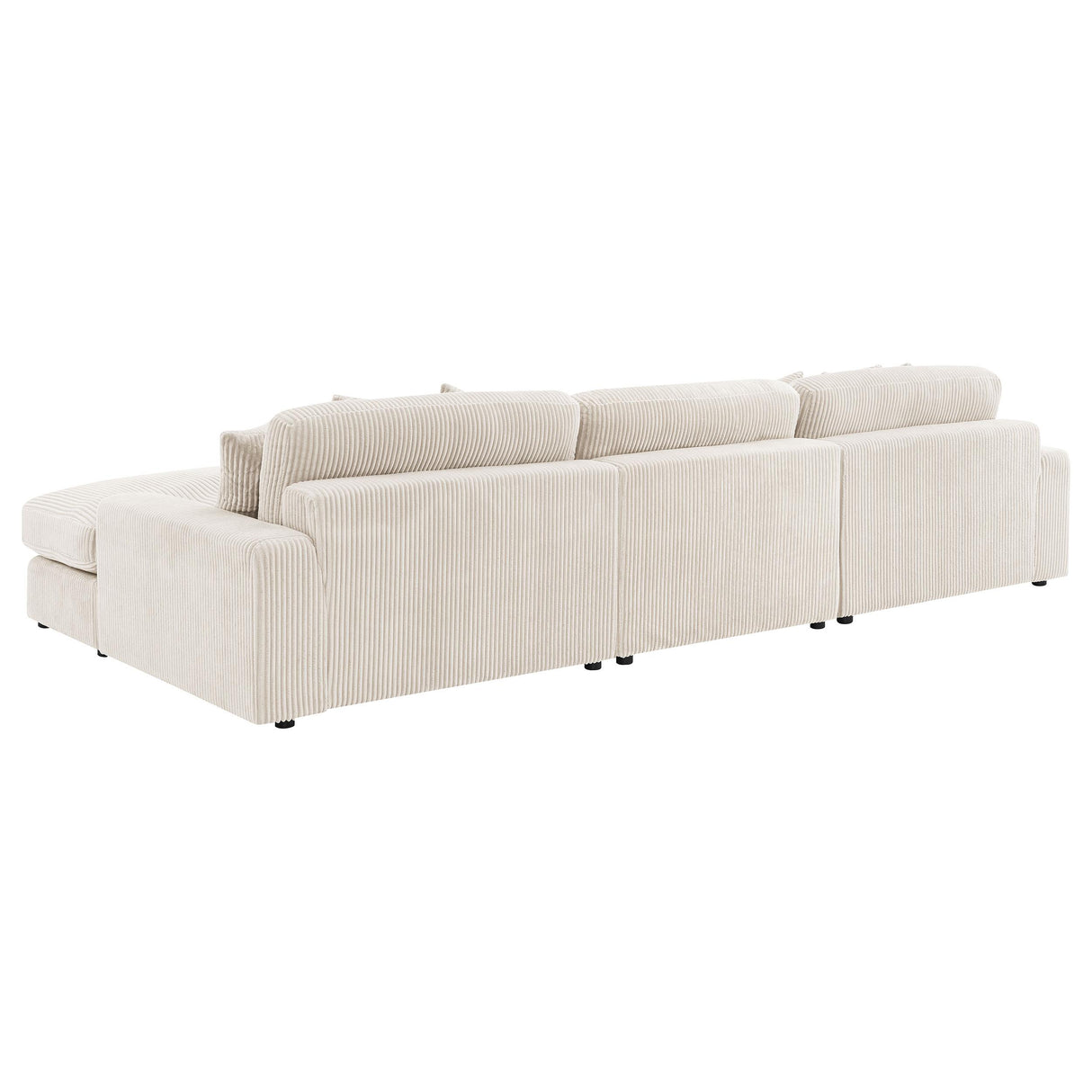 Blaine Sand Upholstered Reversible Sectional Sofa from Coaster - Luna Furniture