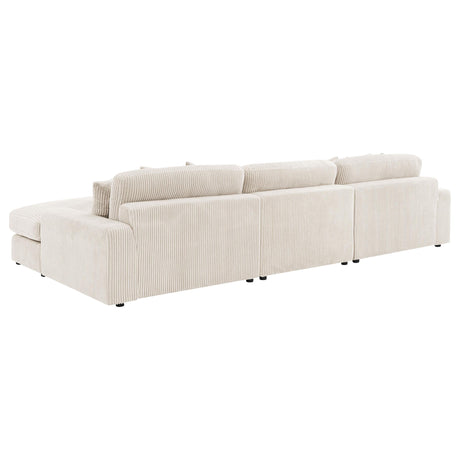 Blaine Sand Upholstered Reversible Sectional Sofa from Coaster - Luna Furniture