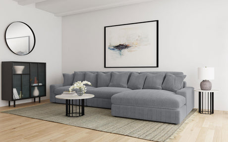 Blaine Fog Upholstered Reversible Sectional from Coaster - Luna Furniture