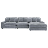 Blaine Fog Upholstered Reversible Sectional from Coaster - Luna Furniture