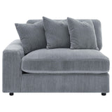 Blaine Fog Upholstered Reversible Sectional from Coaster - Luna Furniture