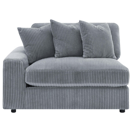 Blaine Fog Upholstered Reversible Sectional from Coaster - Luna Furniture