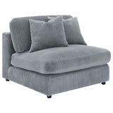 Blaine Fog Upholstered Reversible Sectional from Coaster - Luna Furniture