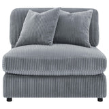 Blaine Fog Upholstered Reversible Sectional from Coaster - Luna Furniture