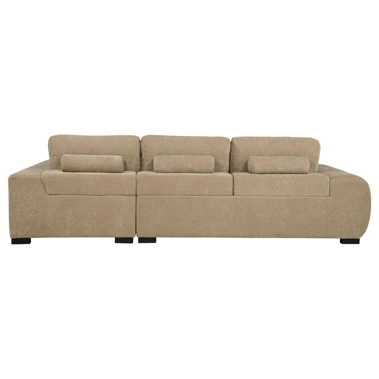 Octavia Camel Upholstered Sectional Chaise Sofa from Coaster - Luna Furniture