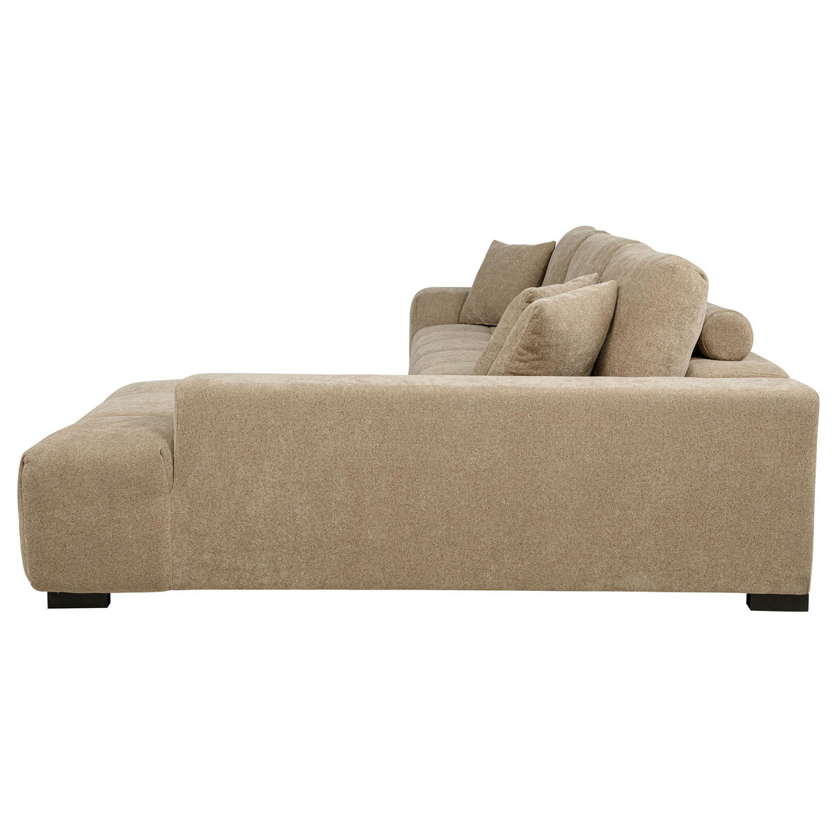 Octavia Camel Upholstered Sectional Chaise Sofa from Coaster - Luna Furniture