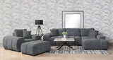 Octavia Charcoal Gray Upholstered Sectional Chaise Sofa from Coaster - Luna Furniture
