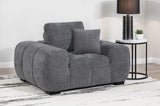 Octavia Charcoal Gray Track Arm Accent Chair from Coaster - Luna Furniture
