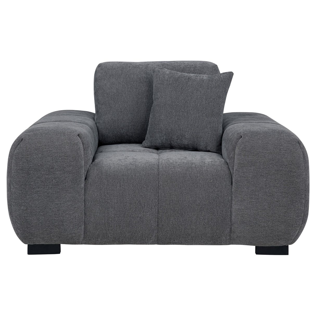 Octavia Charcoal Gray Track Arm Accent Chair from Coaster - Luna Furniture