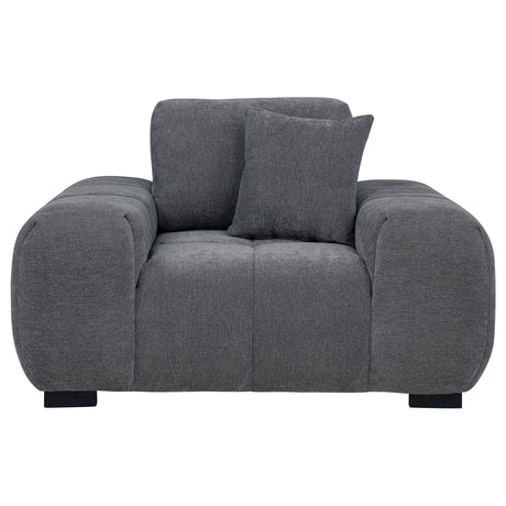 Octavia Charcoal Gray Track Arm Accent Chair from Coaster - Luna Furniture