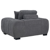 Octavia Charcoal Gray Track Arm Accent Chair from Coaster - Luna Furniture