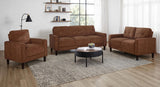 Bowen Rust Fabric Upholstered Track Arm Sofa from Coaster - Luna Furniture