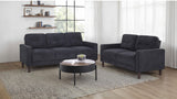 Bowen Gray 2-Piece Upholstered Track Arm Living Room Set from Coaster - Luna Furniture