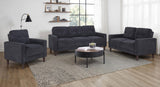 Bowen Gray Fabric Upholstered Track Arm Sofa from Coaster - Luna Furniture