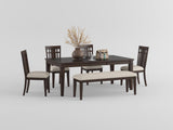Makah Dark Brown 78" Extendable Dining Table from Homelegance - Luna Furniture