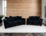 Cloudline Black Sofa & Loveseat Set from Happy Homes - Luna Furniture